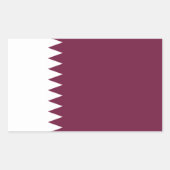 Flagge Katars Rechteckiger Aufkleber (Vorderseite)