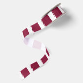 Flagge Katars Satinband (Rückseite)