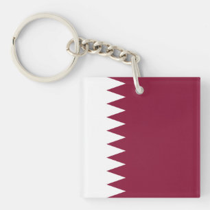 Flagge Katars Schlüsselanhänger