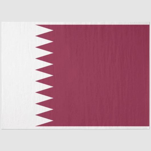 Flagge Katars Seidenpapier (Vorderseite)
