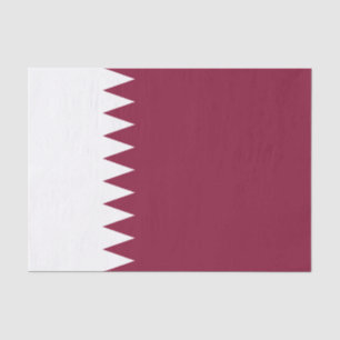 Flagge Katars Seidenpapier