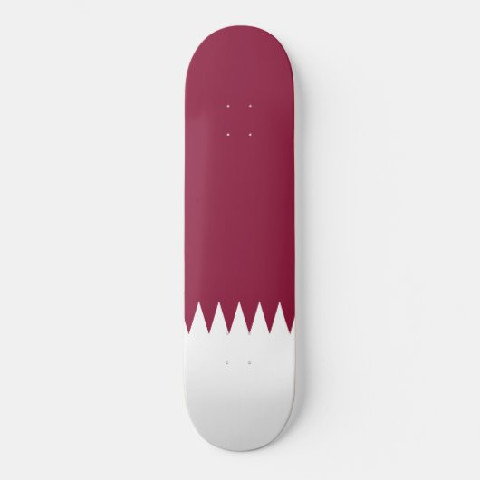 Flagge Katars Skateboard (Vorderseite)