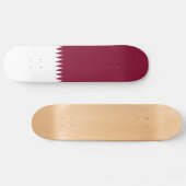Flagge Katars Skateboard (Horizontal)