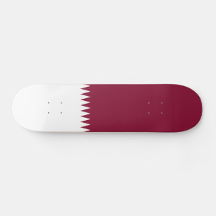 Flagge Katars Skateboard