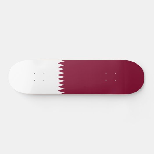 Flagge Katars Skateboard (Horizontal)
