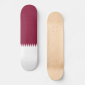 Flagge Katars Skateboard (Vorderseite)