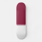 Flagge Katars Skateboard (Vorderseite)