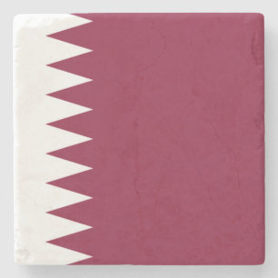 Flagge Katars Steinuntersetzer