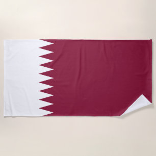 Flagge Katars Strandtuch