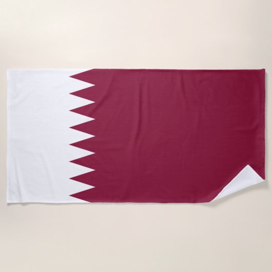 Flagge Katars Strandtuch (Vorderseite)