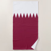 Flagge Katars Strandtuch (Vorderseite)