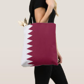 Flagge Katars Tasche (Von Nahem)