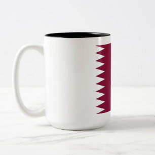 Flagge Katars Zweifarbige Tasse