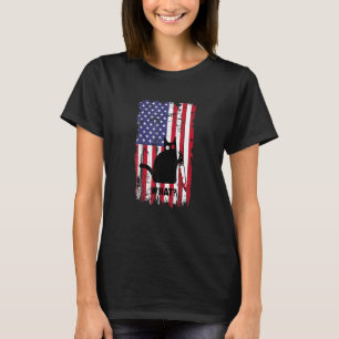 Flagge Katze Was Schwarze Katze Mörderische Katze  T-Shirt