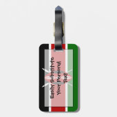 Flagge Kenia einfacher Identifikation persönlich Gepäckanhänger (Rückseite vertikal)