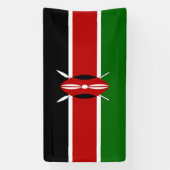 Flagge Kenias Banner (Vertikal)