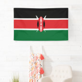 Flagge Kenias Banner (Insitu)