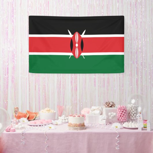 Flagge Kenias Banner (Party)