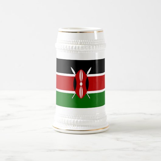 Flagge Kenias Bierglas (Mittel)