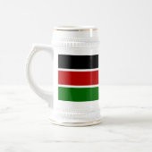 Flagge Kenias Bierglas (Links)