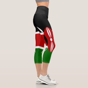 Flagge Kenias Capri Leggings