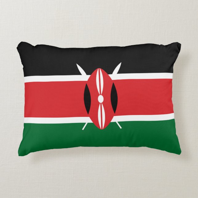 Flagge Kenias Dekokissen (Vorderseite)