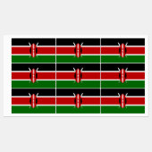 Flagge Kenias Etiketten (Blatt)