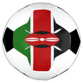 Flagge Kenias Fußball (Gedreht)