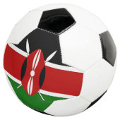 Flagge Kenias Fußball (Dreiviertel)