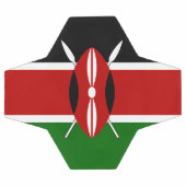 Flagge Kenias Fußball (Flach)
