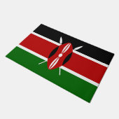 Flagge Kenias Fußmatte (Schrägansicht)