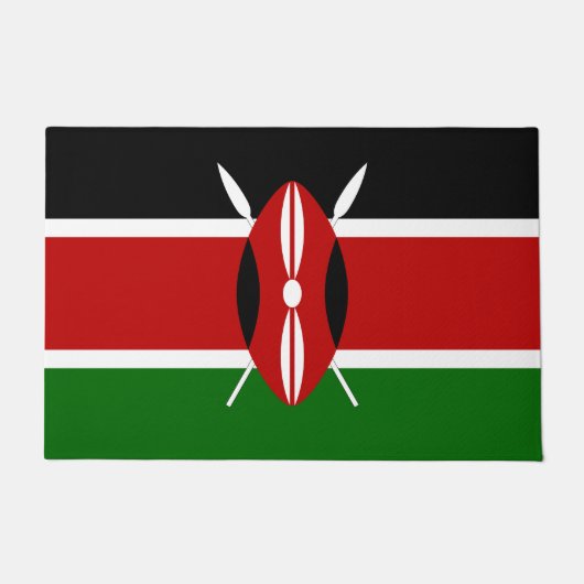 Flagge Kenias Fußmatte (Vorderseite)