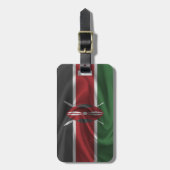 Flagge Kenias Gepäckanhänger (Vorderseite vertikal)