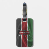 Flagge Kenias Gepäckanhänger (Rückseite vertikal)