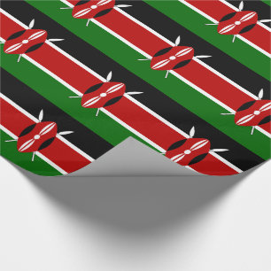 Flagge Kenias Geschenkpapier
