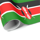 Flagge Kenias Geschenkpapier (Rolleneckpunkt)