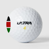 Flagge Kenias Golfball (Logo)