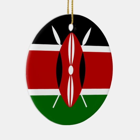 Flagge Kenias Keramikornament (Rechts)