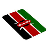 Flagge Kenias Magnet (Rechte Seite)