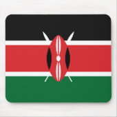 Flagge Kenias Mousepad (Vorne)