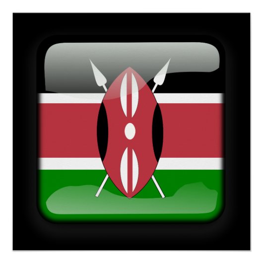 Flagge Kenias Poster (Vorderseite)