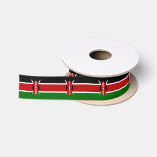 Flagge Kenias Satinband