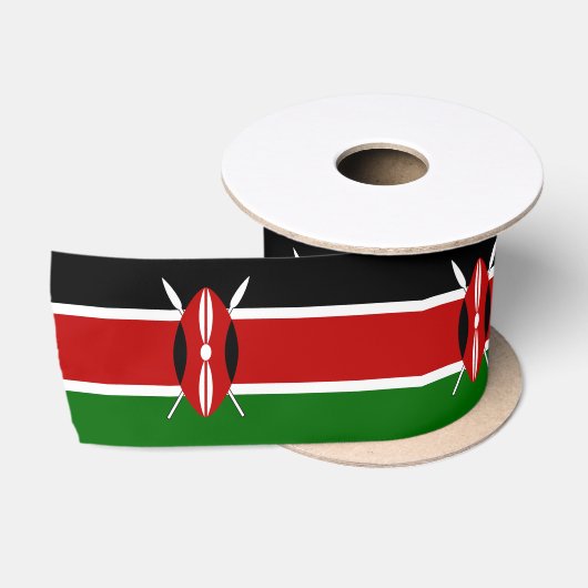 Flagge Kenias Satinband (Spule)