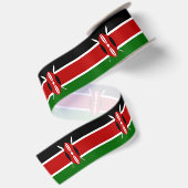 Flagge Kenias Satinband (Rückseite)