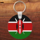 Flagge Kenias Schlüsselanhänger (Rückseite)