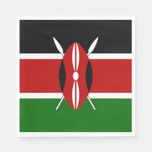 Flagge Kenias Serviette