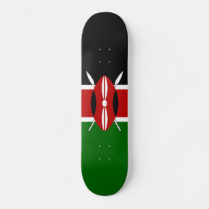 Flagge Kenias Skateboard
