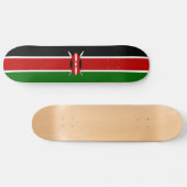 Flagge Kenias Skateboard (Horizontal)