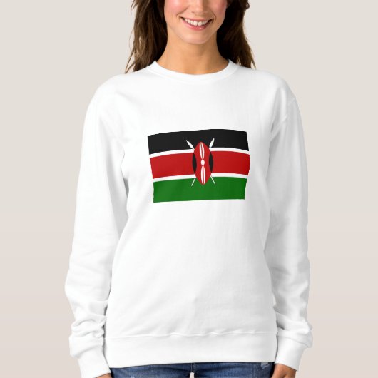 Flagge Kenias Sweatshirt (Vorderseite)
