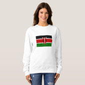 Flagge Kenias Sweatshirt (Vorne ganz)